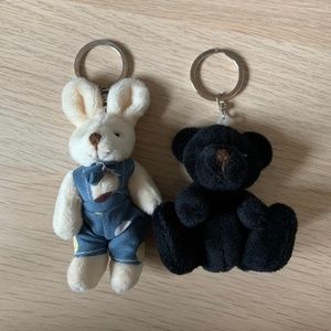 Bear and Bunny Keychains